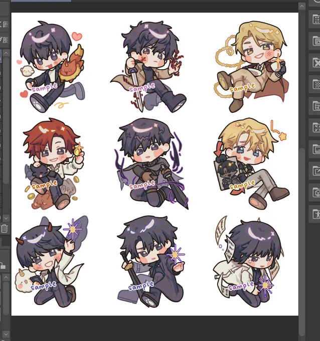 making stickers!!! ✌️ haven't drawn them in awhile...
#sclass #lcf #orv 