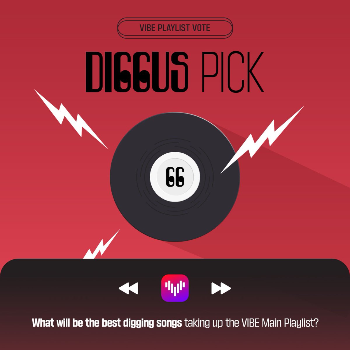 [#Diggus 👀 PICK OPEN✨]

It's made up of your recommendation,
The First vote in Diggus 𝙎𝙏𝘼𝙍𝙏‼️

Let's vote once a day from today(*•̀ᴗ•́*)و

👑REWARDS
✔Post on ️TOP2⃣0⃣ VIBE main playlist
 
🗓️: ~ 5/3 23:59(KST)
 
Vote🥰bit.ly/4b1h9Br