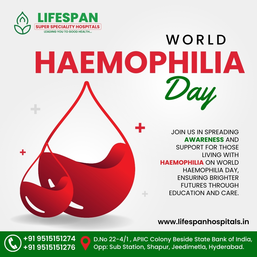 🔴World Haemophilia Day! 🔴

Let's raise awareness about haemophilia and stand in solidarity with those affected by this condition. Together, we can promote understanding and support for individuals and families living with haemophilia.

#WorldHaemophiliaDay #HaemophiliaAwareness