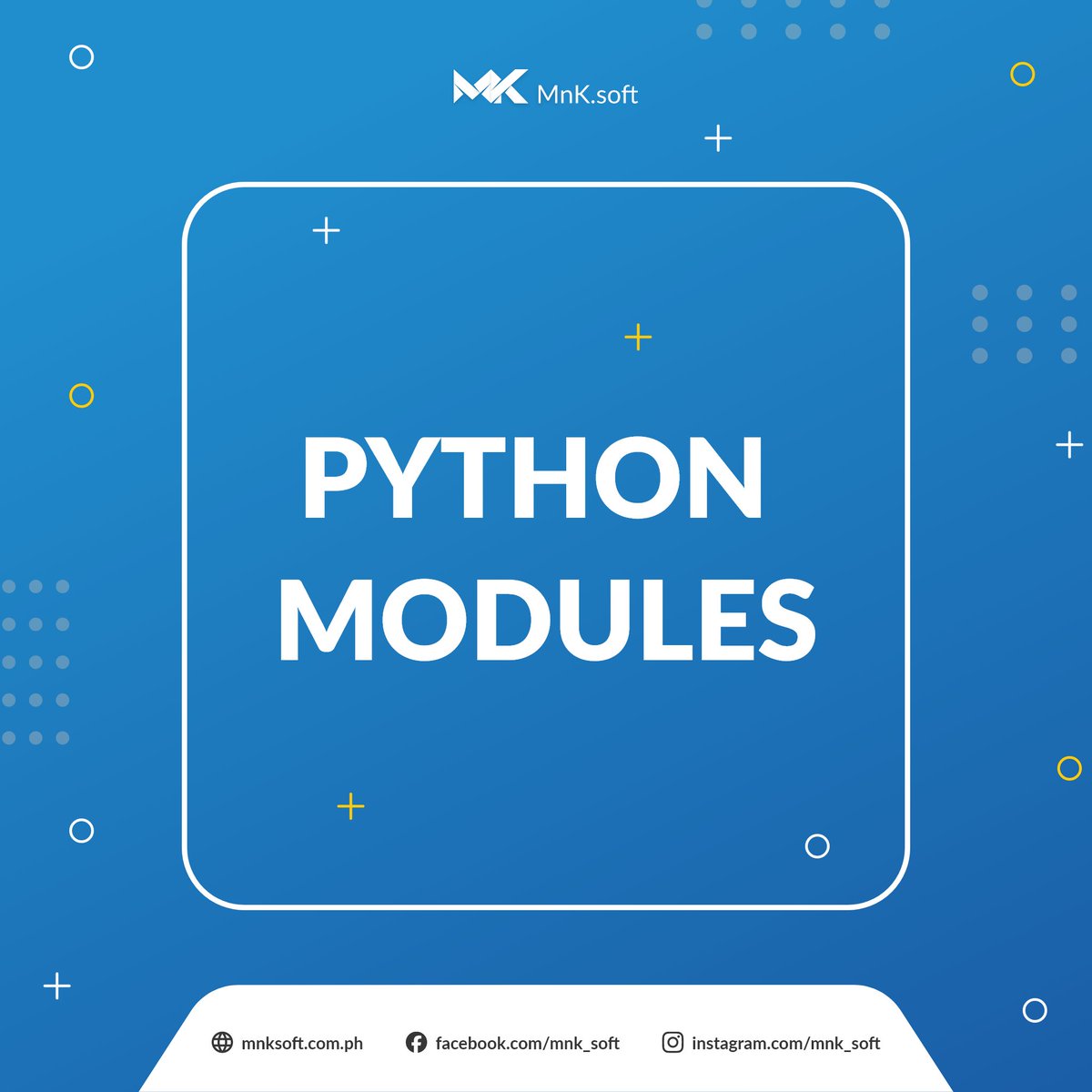 MnkSoft's tweet image. Elevating your coding game, one module at a time 🐍💻 #PythonModules #CodingLife