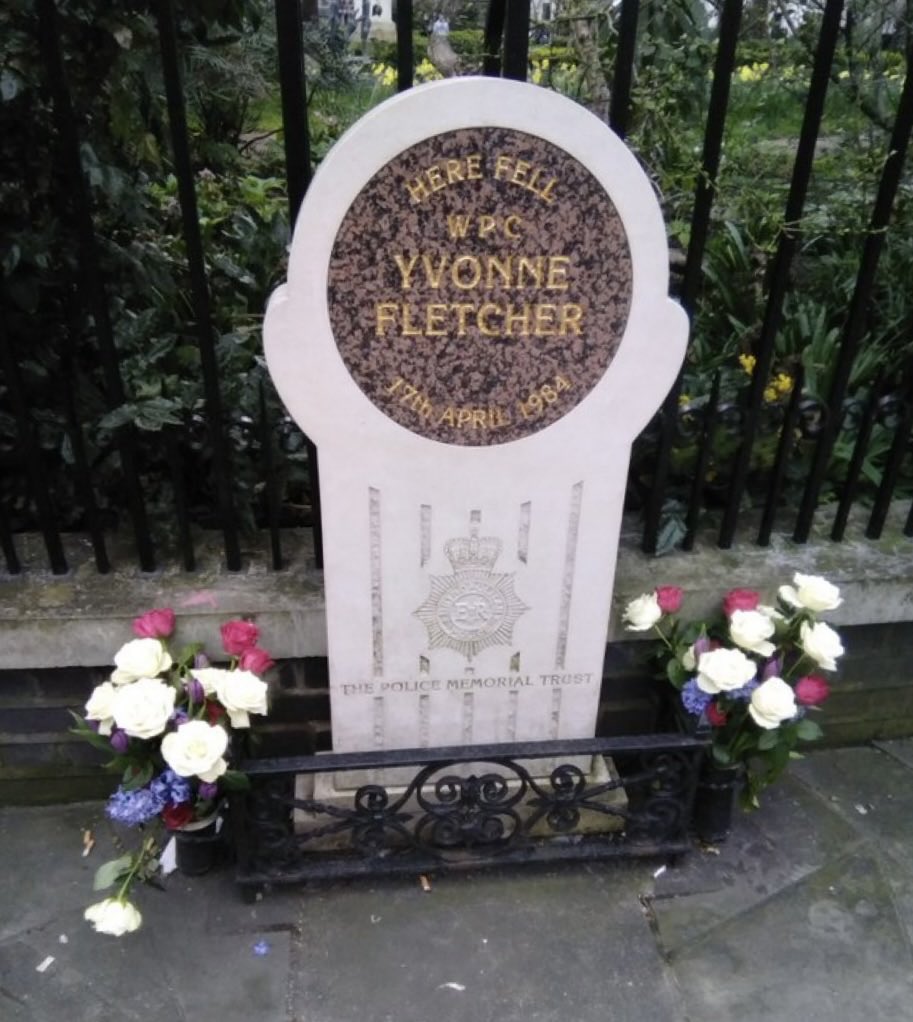 Yvonne Fletcher - 40 years ago, you fell in our service - we will never forget. RIP. #YvonneFletcher