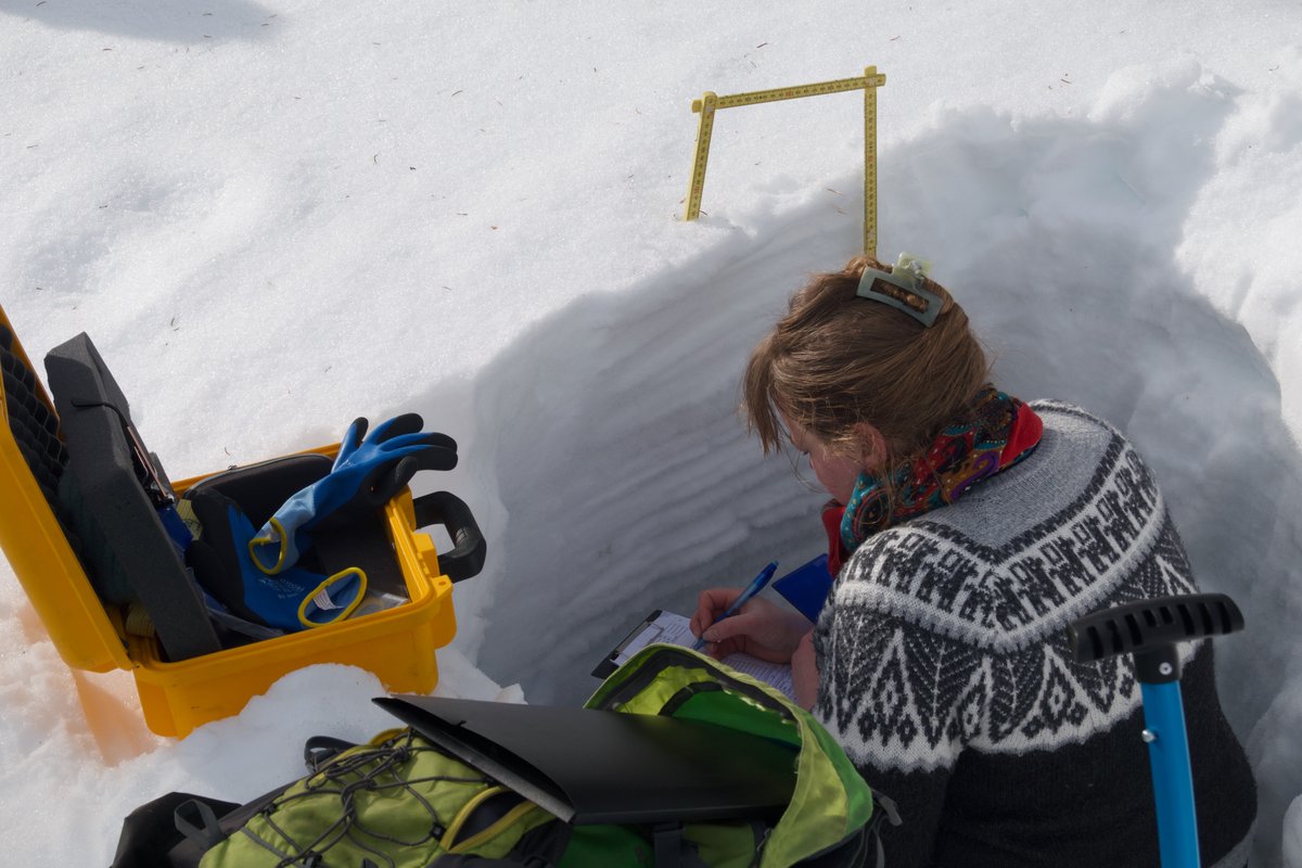 Much snow pit digging & more in #Pallas #Finland last week with the #nordicsnownetwork. Heavy rains made #snow work tricky but that's #arctic fieldwork! Saharan dust was searched, snow melt investigated, SIMBA checking lake ice. Great team! @FMI_Snow @SYKEinfo #CHARTERArctic