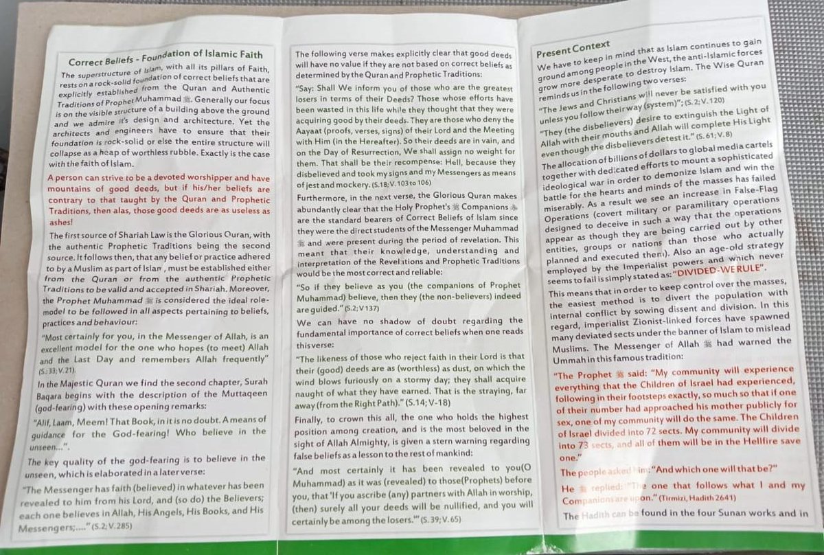 MrIAS3's tweet photo. *Very pertinent pamphlet published by UUCSA on Shia Sympathisers*
_See highlighted areas_
#shia #shiasm #shism
@Jamiatsa @uucsa @JamiatKZN @sunniulamakzn @MuslimJudicial @MJCSA_Official https://t.co/RLlGEi3KJL