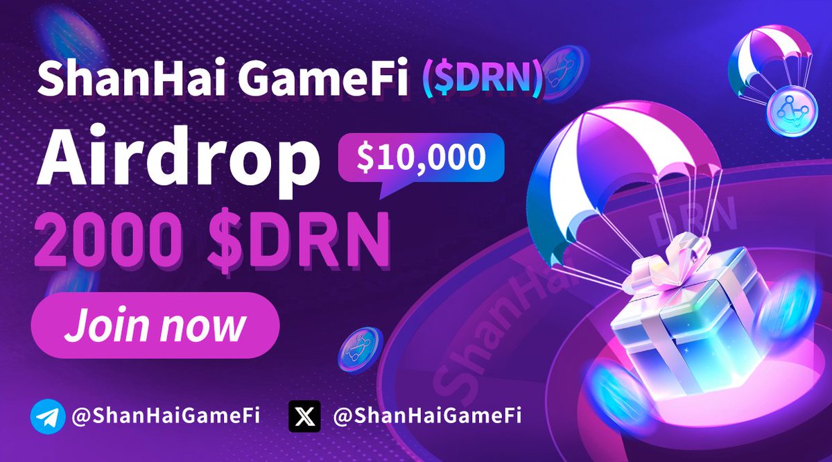 📦 Doran Airdrop ✅️ 🔥 Total Reward: 2,000 $DRN (~10,000$) 💲 Referral: 0.010 $DRN (~0.05$) 🎁 Joining Bonus: 0.050 $DRN (~0.25$) 🎁 Distribution: Instant To Wallet 🛡 Rating: ⭐⭐⭐⭐⭐ 🤖 Airdrop Link: t.me/UMAirdropBot =========================== 📣 Guide: ✅ Start