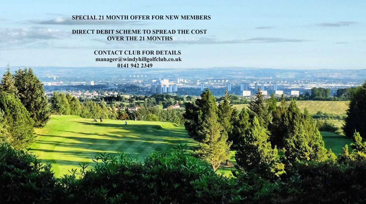 With weather improving and the days lengthening, it’s time to get into golf. Windyhill’s best membership deal is still open. £15 a week (£60 month) for 2024 then £12.50 a week (£50 month) during 2025. Contact the club or download the application form at forms.fillout.com/t/hVbb1168gXus