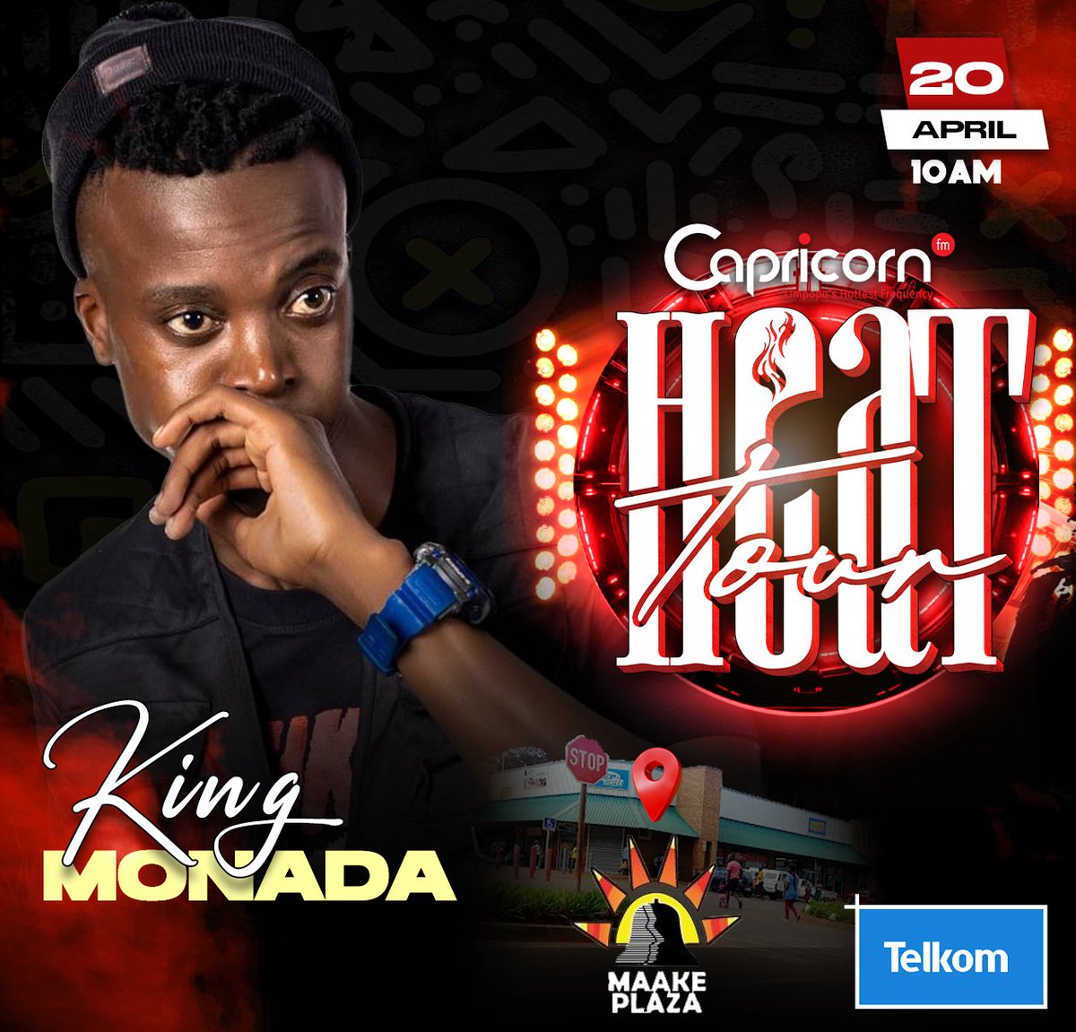 CapricornFM's tweet photo. Take your home entertainment 🔥up a notch with Telkom's home Fibre solutions, you can enjoy seamless streaming!

#CapricornFMHeatTour | Better yet, come learn more directly from @TelkomZA at Maake Plaza this Saturday from 10am while getting down to @KingMonada's performance. https://t.co/puhC2MGiFq