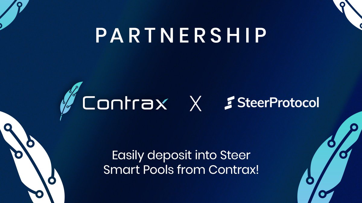 🤝 Partnership Announcement! 🤝 We're excited to announce an exciting partnership with @steerprotocol to now bring you: 💫 A 50% USDC Pool from Steer 💫 And a 40% USDC/USDT Pool Start staking now and boost your returns!