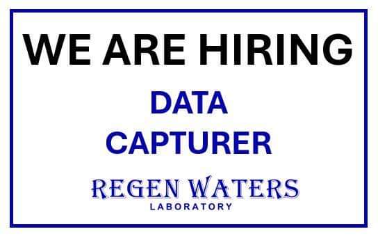 Regen Waters Laboratory is hiring a Data Capturer.

Requirements:
· Proficient in MS Word and Excel (will be tested during interview process)
· Willing to relocate to eMalahleni, Mpumalanga.

Complete the form at forms.office.com/pages/response…

Send your CV to careers@regenwaters.co.za