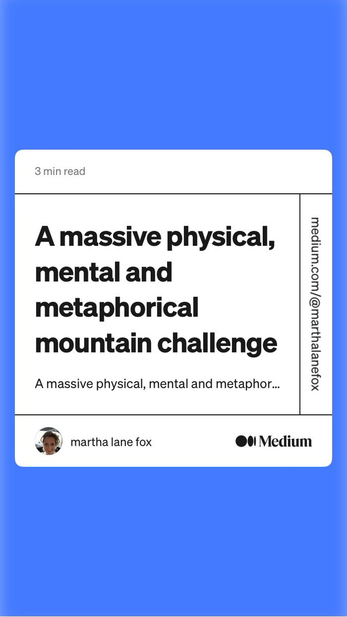 I’m climbing the 3 highest peaks in the UK, it’s a massive physical and mental challenge so what on earth am I doing?1 medium.com/@marthalanefox…