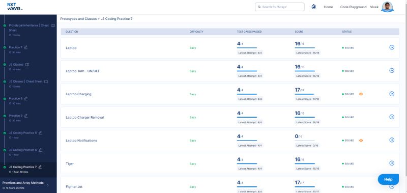 Today I have completed Prototypes and Classes JS Coding Practice 7
@nxtwave_tech
#cryptocrash #nxtwaveccbp #nxtwaverahulattuluri  #fullstackdevelopment #js6 #web3 #javascript #developer #100xDevs #Cohort2 #OpenSource #Community #TechJourney
@kirat_tw
@facebook

#100daysofcoding