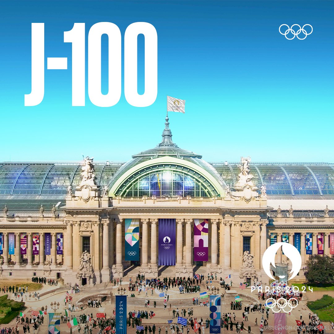 Jeux Olympiques (@jeuxolympiques) on Twitter photo Plus que 1️⃣0️⃣0️⃣ jours avant <a href="/Paris2024/">Paris 2024</a> ! 🤩 Plus que 1️⃣0️⃣0️⃣ jours avant <a href="/Paris2024/">Paris 2024</a> ! 🤩