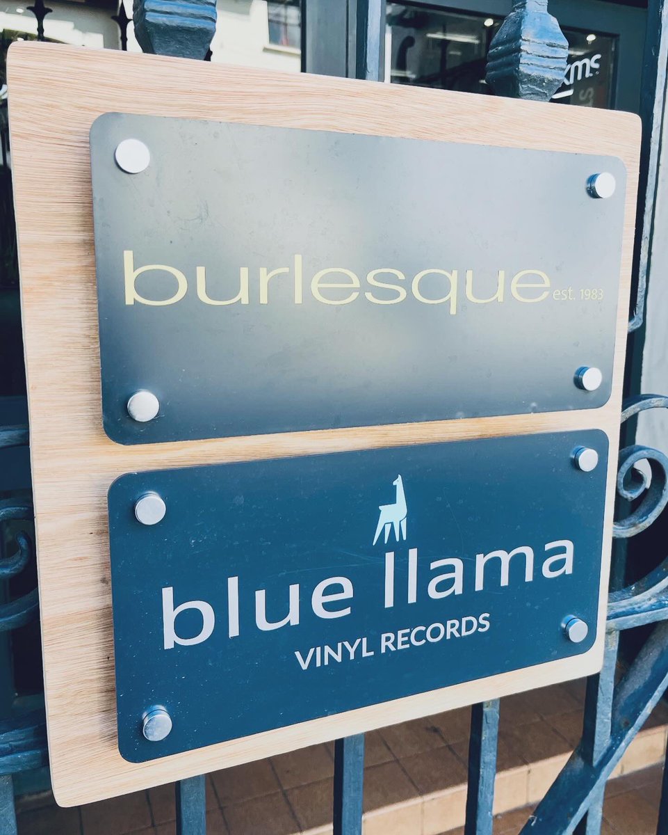 ottimodigital's tweet photo. Another local install. Check out blue llama vinyl records in Usk. #print #signs #graphics #events #exhibitions https://t.co/yhz5cryoj9