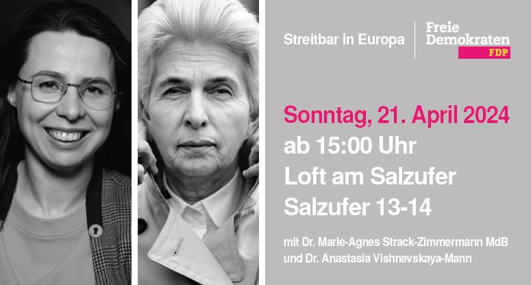 Zusammen mit unserer @FDP-Spitzenkandidatin @MAStrackZi & unserer #Berlin|er Spitzenkandidatin @AssjaEvg läuten wir den #Europa-Wahlkampf ein. Seien Sie dabei. Diskutieren Sie mit uns, wie wir gemeinsam die EU stärker & effizienter machen können. #Freiheit #Sicherheit #Demokratie