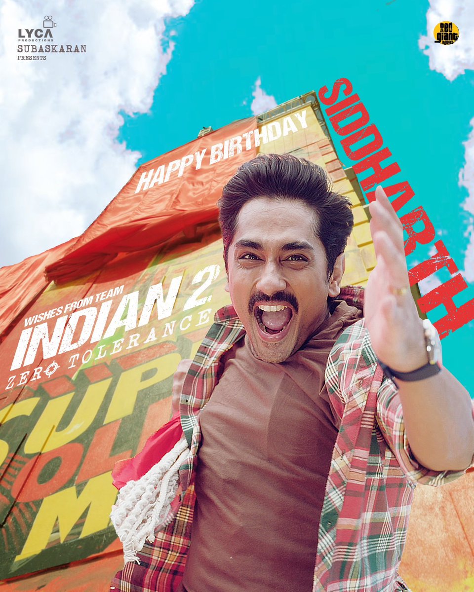 Team INDIAN-2 wishes Actor SIDDHARTH a Happy Birthday!