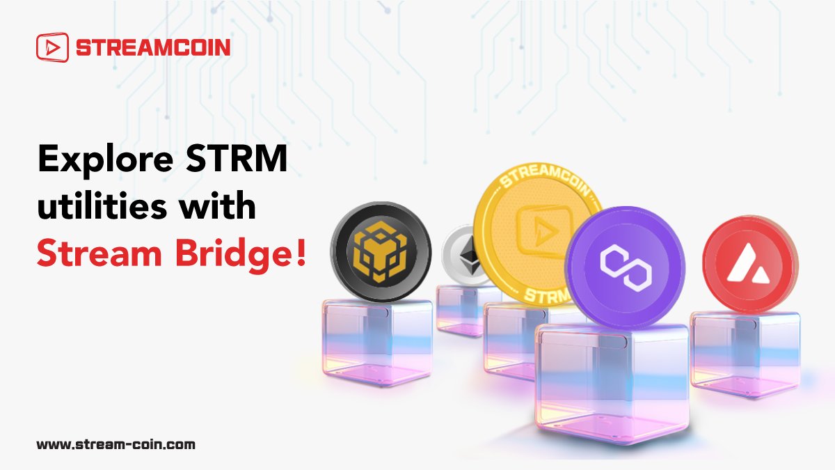 ✨  Get started with STRM on BSC, Ethereum, Avalanche, and Polygon! 

🔗 Our advanced cross-chain bridge allows seamless STRM swapping and allows you to maximize the STRM potential.

Note: Fantom network swaps are not supported.

➡️ Check out the Bridge today at