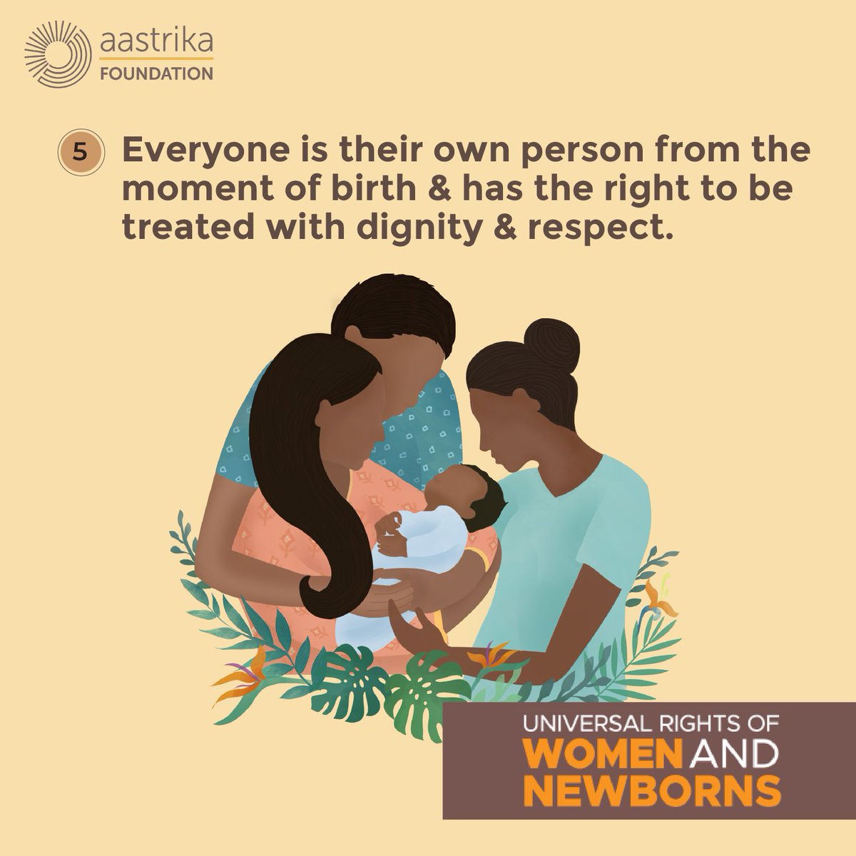 A new life, a sacred bond — the hallmark of maternal care.