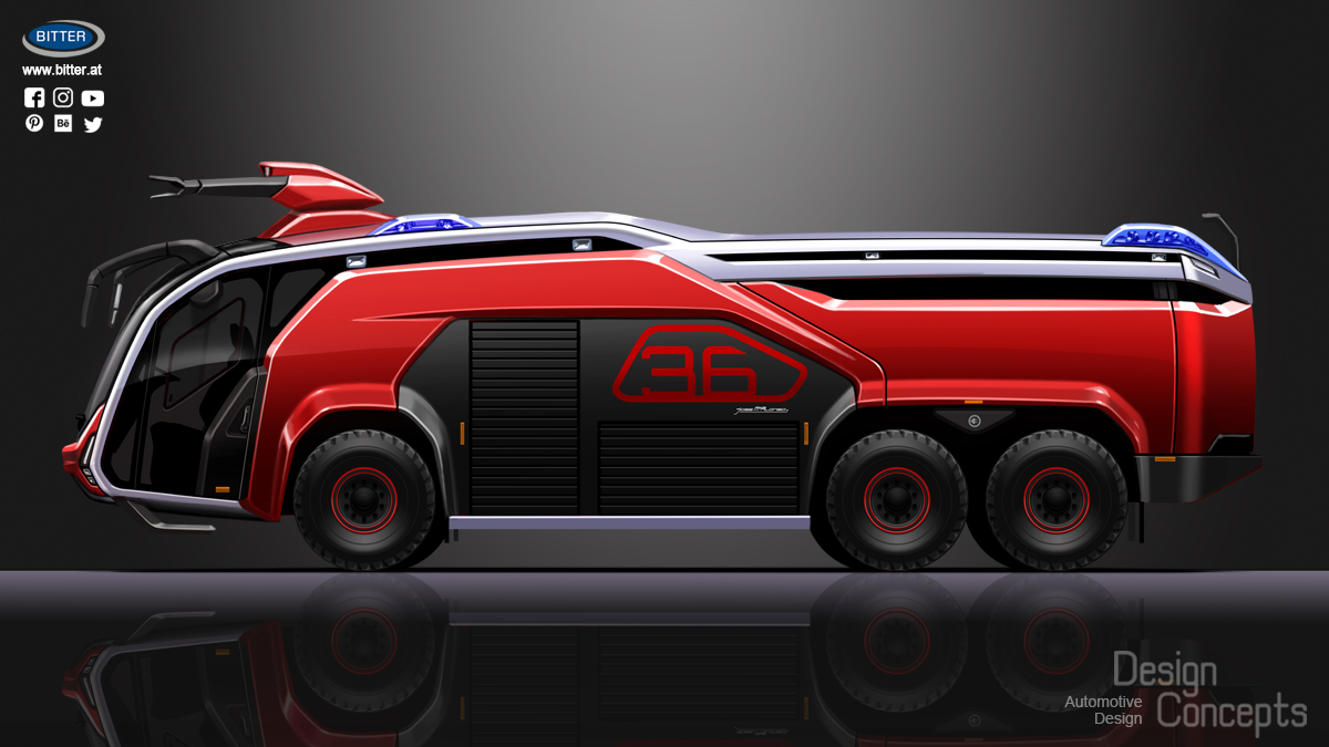 Electric Airport Firefighting Truck Design Rendering. #bittergmbh #firefighting #firefighter #firefightingtruck #firefightingtrucks #firetruck #firetrucks #camiondebomberos #camionesdebomberos #feuerwehrlkw #feuerwehrfahrzeug #feuerwehrfahrzeuge #fire #fuego #feuer #airport