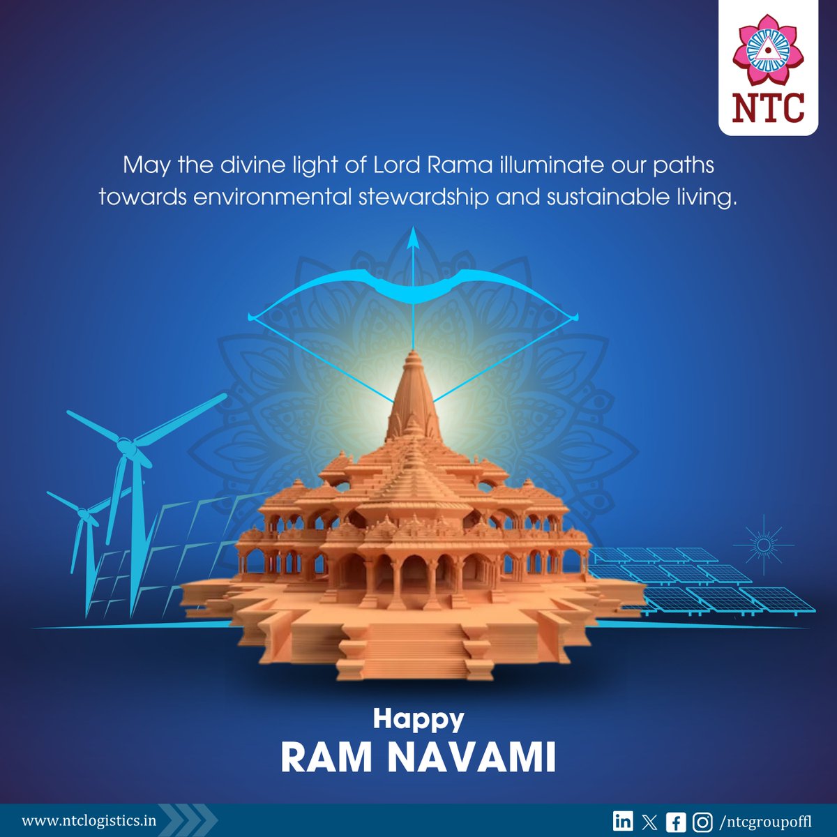 May we all be guided onto the right path, where goodness prevails. Happy Ram Navami to you and your loved ones. Let the glow of diyas and the echoes of chants bring boundless joy and fulfilment into your lives. #HappyRamNavami

#LordRam #indianfestivals #logistics #Sustainability
