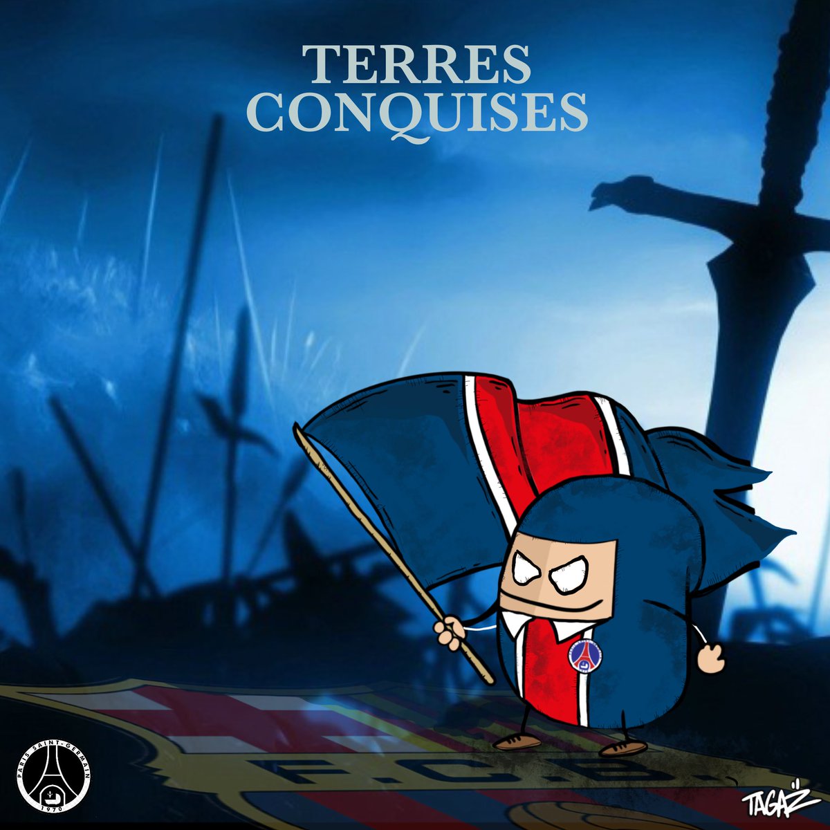 TagazParis's tweet photo. FIERTÉ ⚔️🔴🔵⚔️
#FCBPSG #PSG #UCL https://t.co/aR5ZLeQQx8