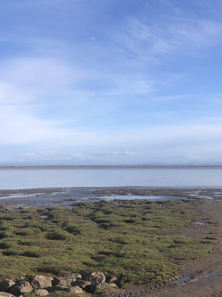 Lovely, though bitterly cold morning across the Bay to the the Lakeland fells