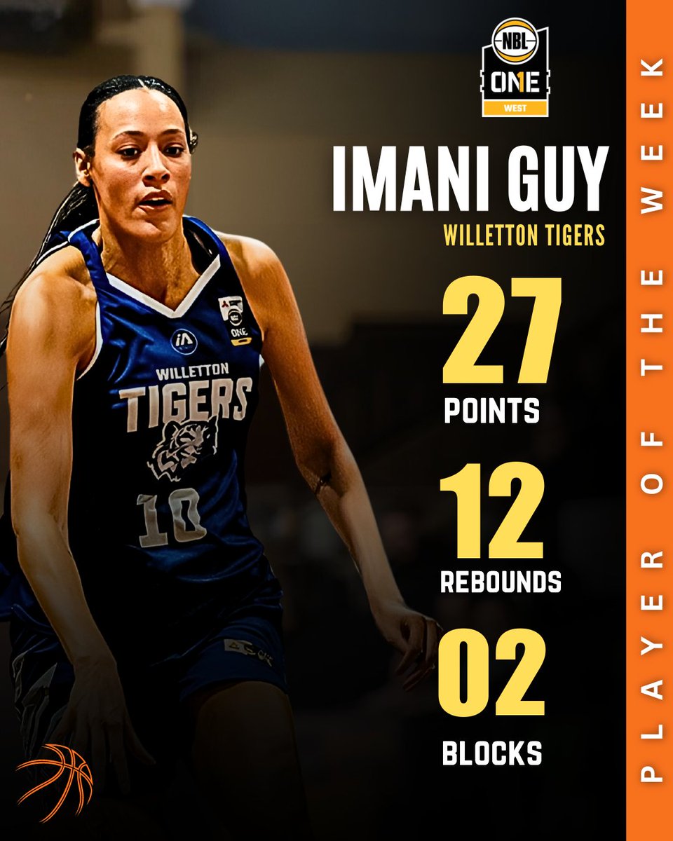 🏀🌟 Congratulations to Imani Guy on being named the NBL1 West Player of the Week! 👟

Keep shining on the court! 👏

#NBL1 #PlayerOfTheWeek #PlayerOfTheGame #playersoftheweek #NBL1East #NBL1South #NBL1North #NBL1Central #NBL1West #BasketballExcellence #round #BasketballStars