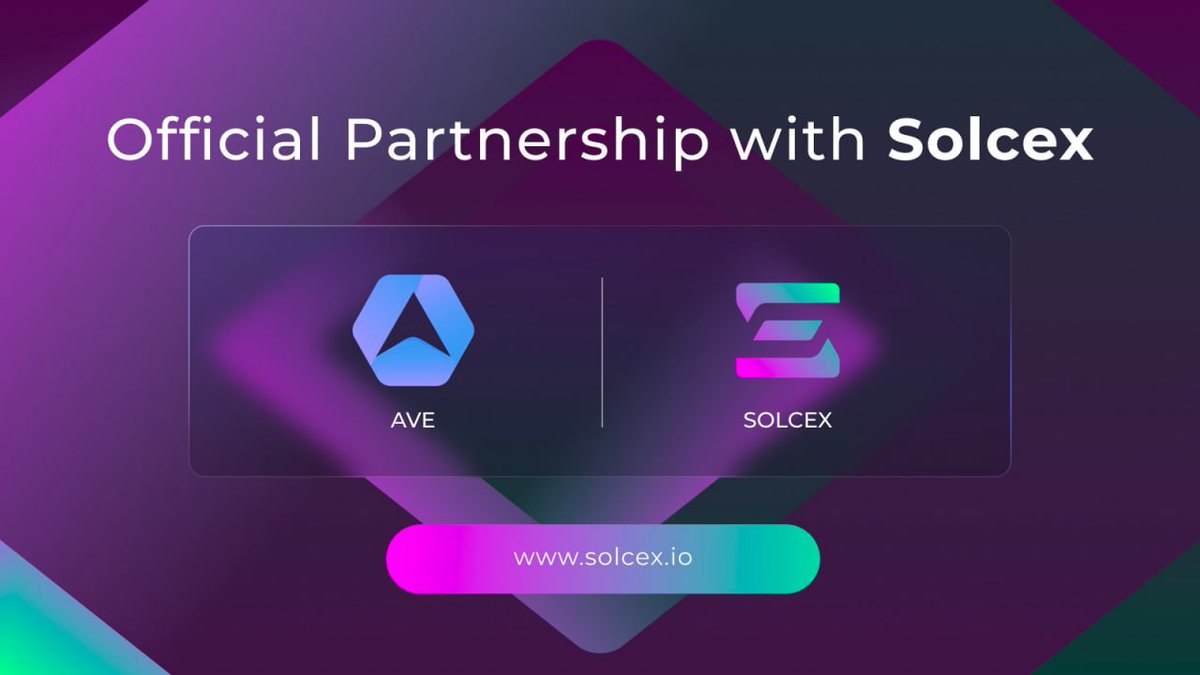 We're Glad to announce our Partnership with Solcex @SolCex_Exchange Solcex is The first Centralized Exchange launched on Solana 🔥 Trade Solcex: ave.ai/token/AMjzRn1T… Jupiter video how to buy SOLCEX: twitter.com/JupiterExchang… SOLCEX has a huge potential to be one of the