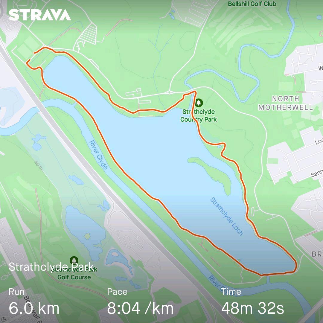 Finally got in a morning Strathclyde Park run Check out my activity on Strava: strava.app.link/5NB2zS8yRIb