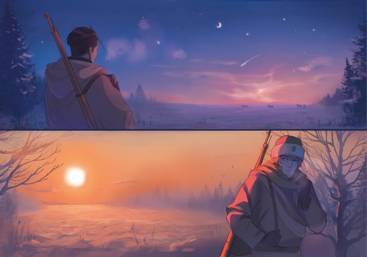 lyonych3's tweet photo. My illustration for #VASIOZINE! 💜🧡
#goldenkamuy #vasio https://t.co/O4yMQLD0dI