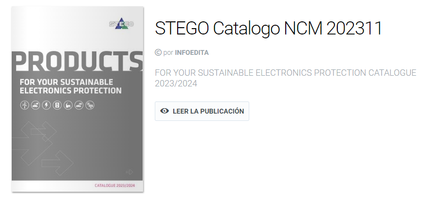 📘 Nuevos catálogos del metal NCM 
⭐ Esta semana destacamos a #STEGO

➡️ i.mtr.cool/lyyznpzuwr

#industria #metal #fabricacion #industria40