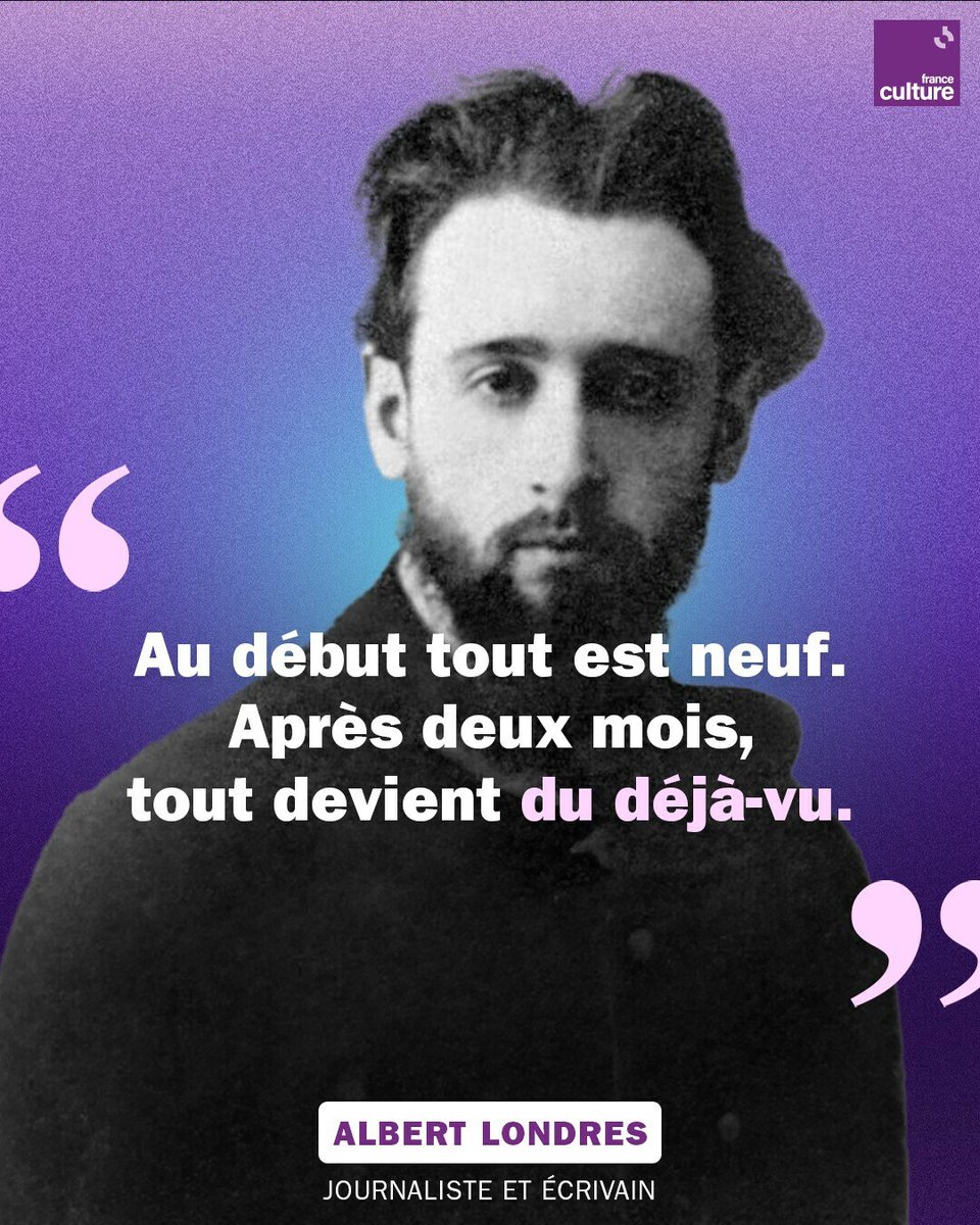 Il a légué son nom au prix le plus prestigieux du journalisme français. De la Russie à la Chine, en passant par le Vietnam et la Palestine, Albert Londres s’est illustré par ses grands reportages et son engagement à dénoncer les injustices. ➡️ l.franceculture.fr/gbz