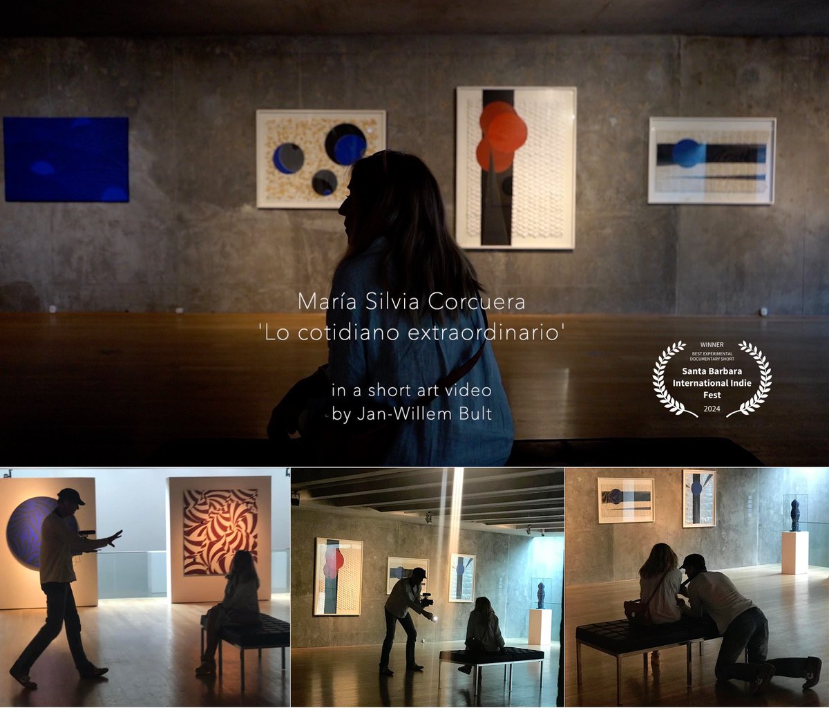 BEST EXPERIMENTAL DOCUMENTARY SHORT for ‘Lo cotidiano extraordinario’ (The extraordinary everyday) in Santa Barbara USA.
#Experimental #video #art experience made by <a href="/JWB_9/">Jan-Willem Bult®</a> with artist María Silvia Corcuera 🇦🇷 last year at her retrospective exhibition in <a href="/MuseoMACBA/">MACBA Buenos Aires</a> #BuenosAires.
