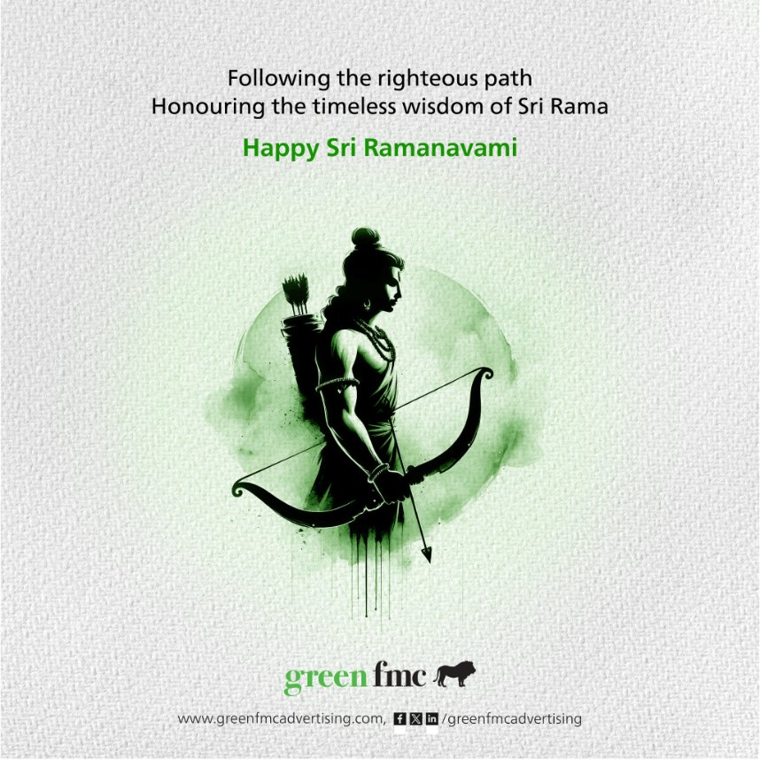 Following the righteous path Honouring the timeless wisdom of Sri Rama

Happy Sri Ramanavami!!

#greenfmc #SriRamanavamiGreetings #sriramnavami #Happysriramnavami #RamNavami2024 #RamaNavami #shreeram #sitaram #ram #Hindu #ayodhya #SriramanavamiCelebrations #festivevibes
