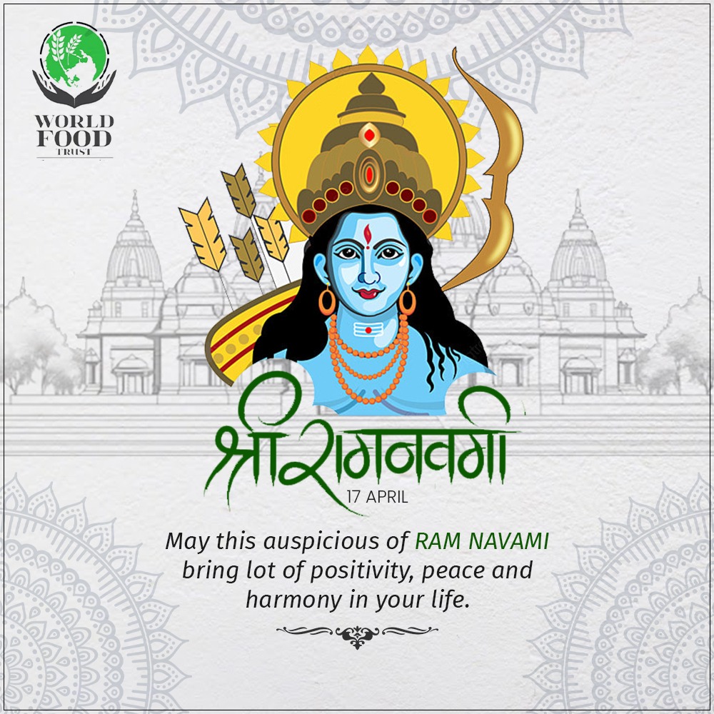 WorldFoodTrust1's tweet photo. HAPPY RAM NAVAMI
May this auspicious of RAM NAVAMI bring lot of positivity, peace and harmony in your life.

#ramnavami #ramnavami2024 #RamNavamiWishes #ramnavamispecial #ramnavamicelebration #ramnavamifestival #17april #17april2024 https://t.co/mIYGqmPm9j