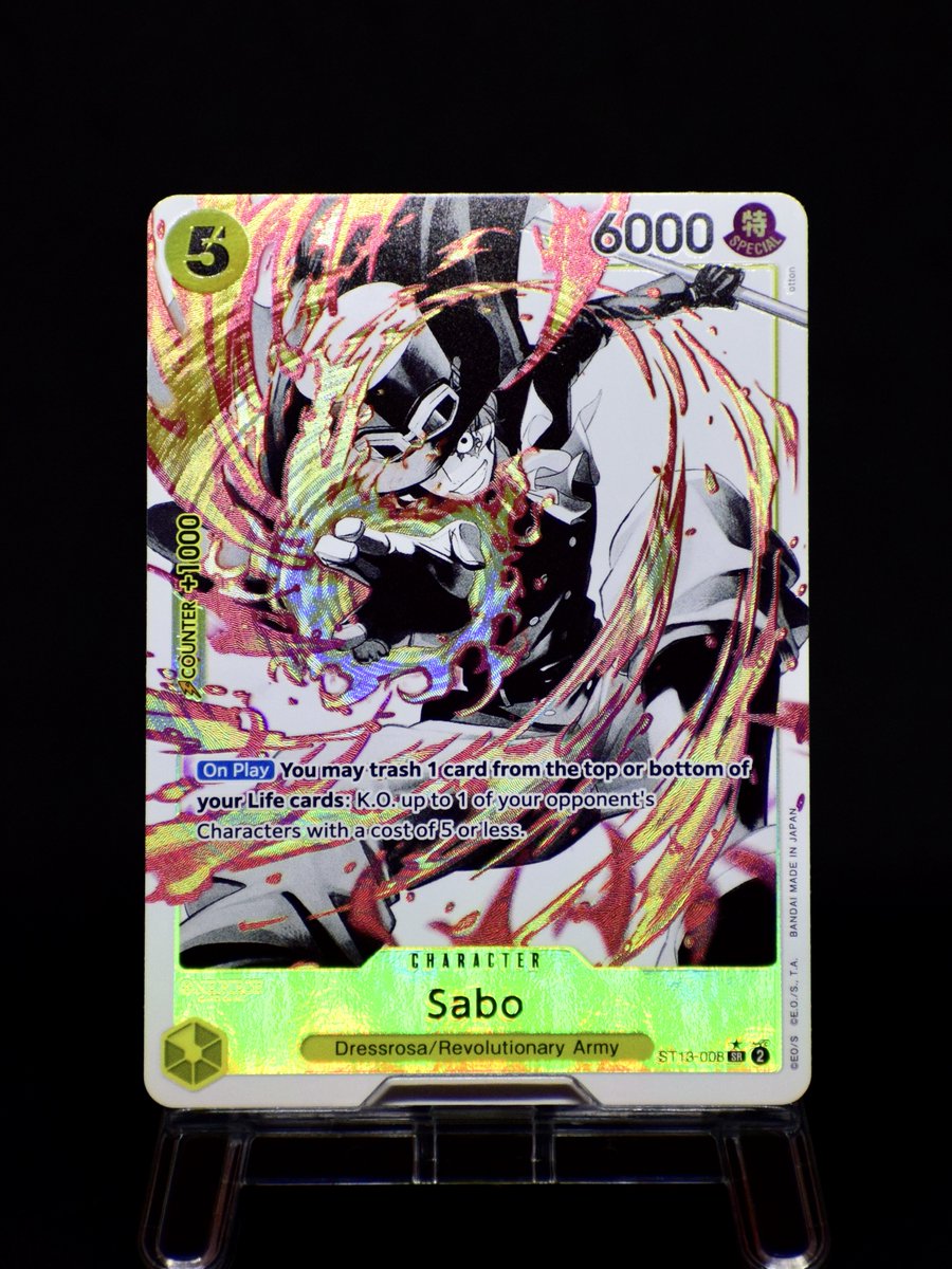 ONEPIECE_tcg_EN's tweet photo. Hey One Piece Pirates,
Who else is exited for the release of Ultra Deck -The Three Brothers- [ST-13] on Friday? Here are actual photos of the PR cards! (5-8 of 16)
Product Details: https://t.co/cw2c2jTCJt
In stores from April 19!
#onepiececardgame
#ONEPIECE https://t.co/3fG0ROxYzm
