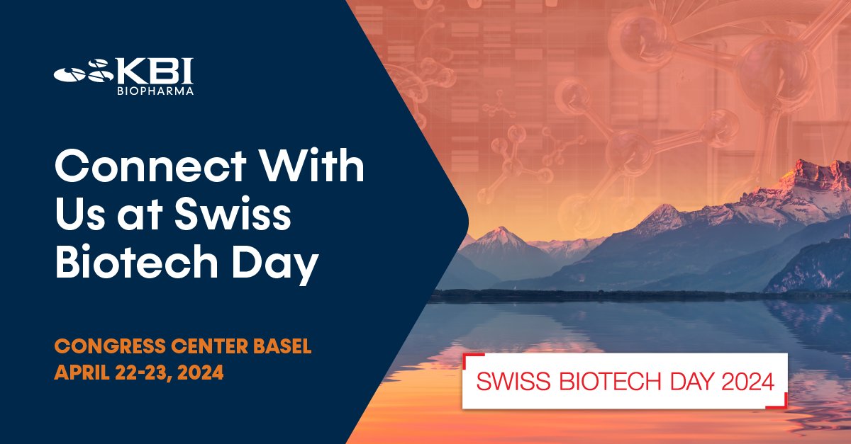 Excited for Swiss Biotech Day next week? So are we! Stop by Booth 30 from April 22-23 to meet some of our team members from Upstream Process Development, Analytical and Formulation Sciences, and Business Development. We'd be delighted to answer any questions you may have.