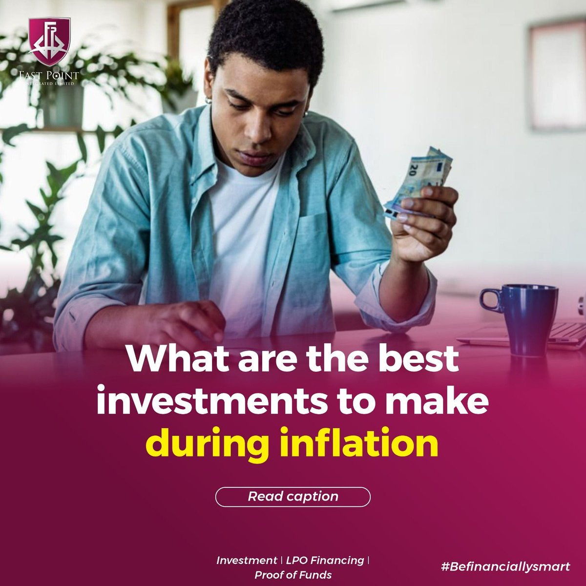 FastPointGroup's tweet photo. Inflation's impact is widespread, affecting daily life. 
To safeguard finances, invest in real estate, cryptocurrency, commodities, and savings. 
Protect your bottom line-Invest with FastPoint today.
Click the bio link to start!

#fastpointgroup #investment #finance https://t.co/ykGg0Rq3dW