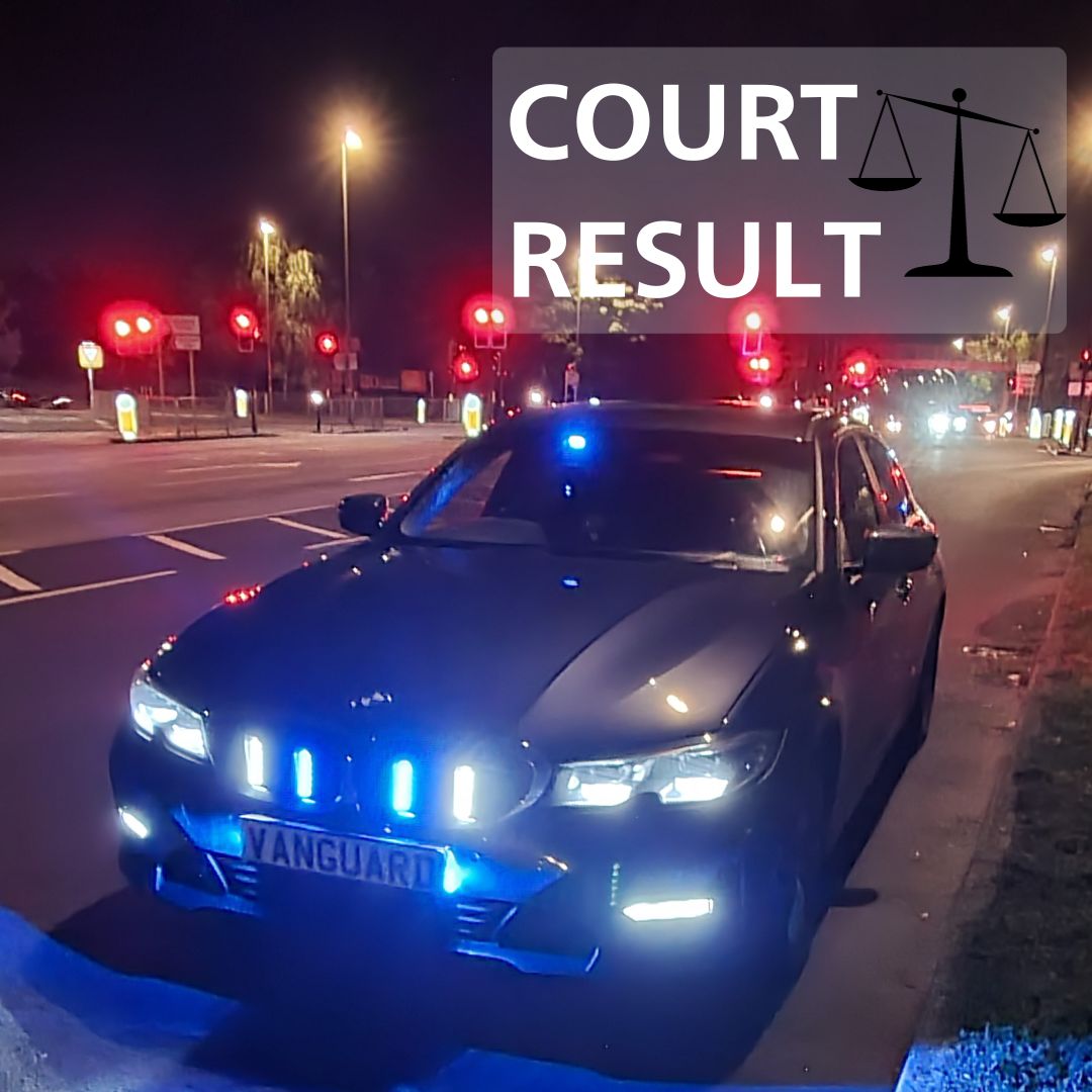 ⚖️COURT RESULT #VanguardRST stopped a vehicle in Guildford on 21.10.23 after it 'cut up' another vehicle. Driver provided a ➕ #DrugWipe for cocaine, & had some in their possession. Bloods showed over legal limit. At court, guilty. 36 month disqual £925 in fine, cost & surcharge