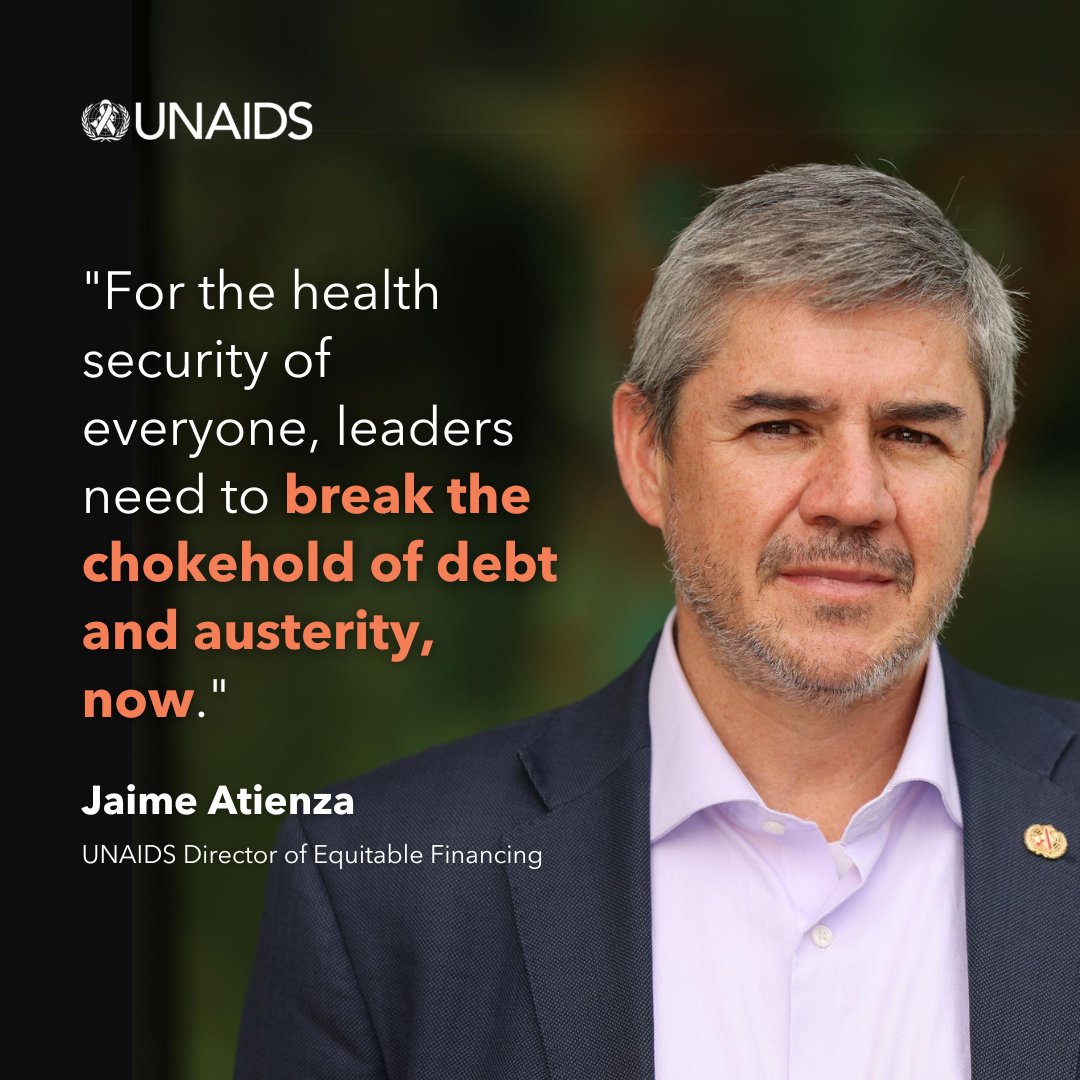 UNAIDS Global (@unaids) on Twitter photo <a href="/WorldBank/">World Bank</a> <a href="/IMFNews/">IMF</a> Spring Meetings are happening this week!
UNAIDS Director of Equitable Financing <a href="/jaazcona/">Jaime Atienza Azcona</a> highlights the critical need for leaders to invest in health to ensure the world can #endAIDS & be well-prepared for future pandemics. Read op-ed ipsnews.net/2024/04/leader… <a href="/WorldBank/">World Bank</a> <a href="/IMFNews/">IMF</a> Spring Meetings are happening this week!
UNAIDS Director of Equitable Financing <a href="/jaazcona/">Jaime Atienza Azcona</a> highlights the critical need for leaders to invest in health to ensure the world can #endAIDS & be well-prepared for future pandemics. Read op-ed ipsnews.net/2024/04/leader…