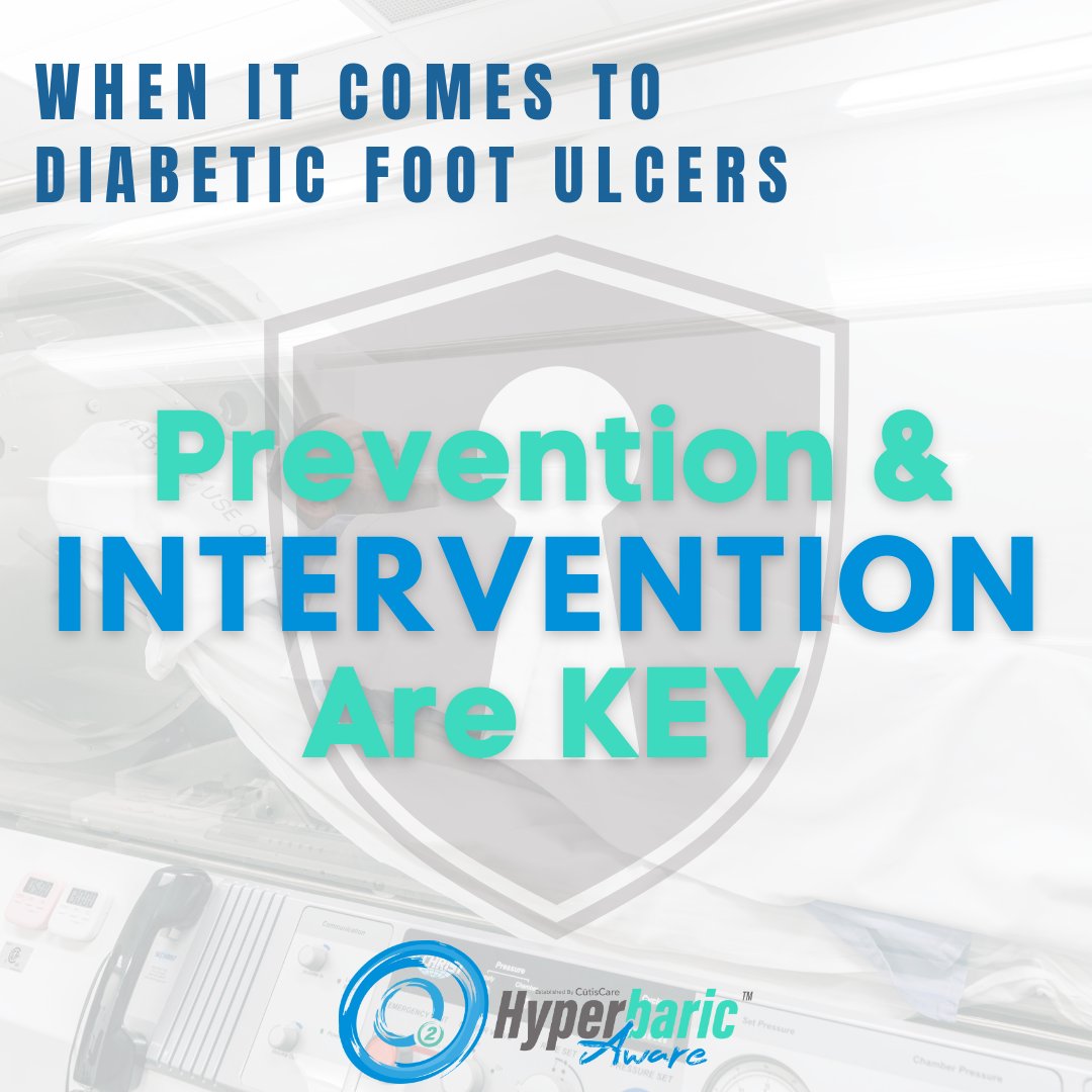 Prevention & Intervention are KEY. Take off your socks at your next checkup & tell your doctor about any problems with your feet. Early detection can prevent complications. 

#FootCare #EarlyIntervention #HBOTAwareness #HealthPrevention