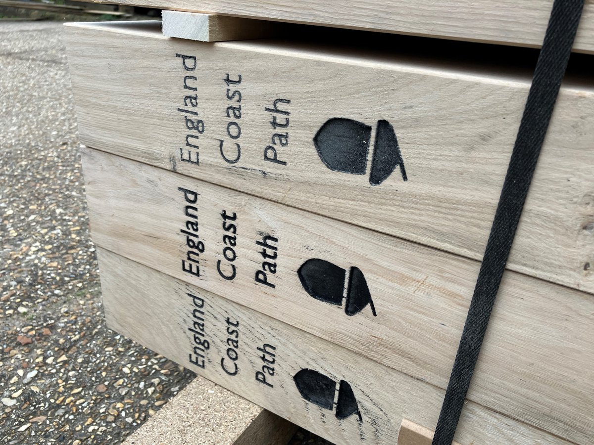WLWESTSONS's tweet photo. 🏖️Enjoy a seaside walk?
Our oak posts will be there to help guide you if you're walking the coastal path in Sussex this summer! We can CNC machine your text/design onto posts, signs or benches, contact our expert team at sales@wlwest.co.uk/01798 861611
#oak #signage #oakpost #CNC https://t.co/1fTmmFXSoi