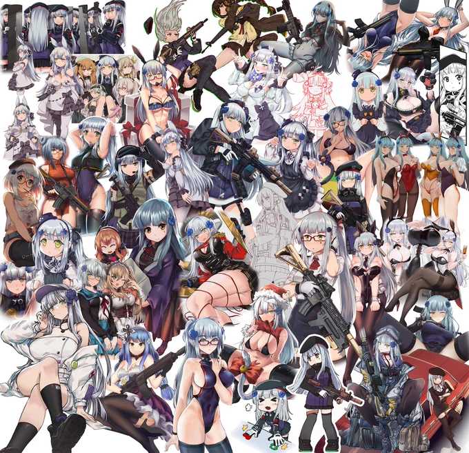 2017-2024 of HK416 <3#ドルフロ #少女前線 #少女前线 #소녀전선 