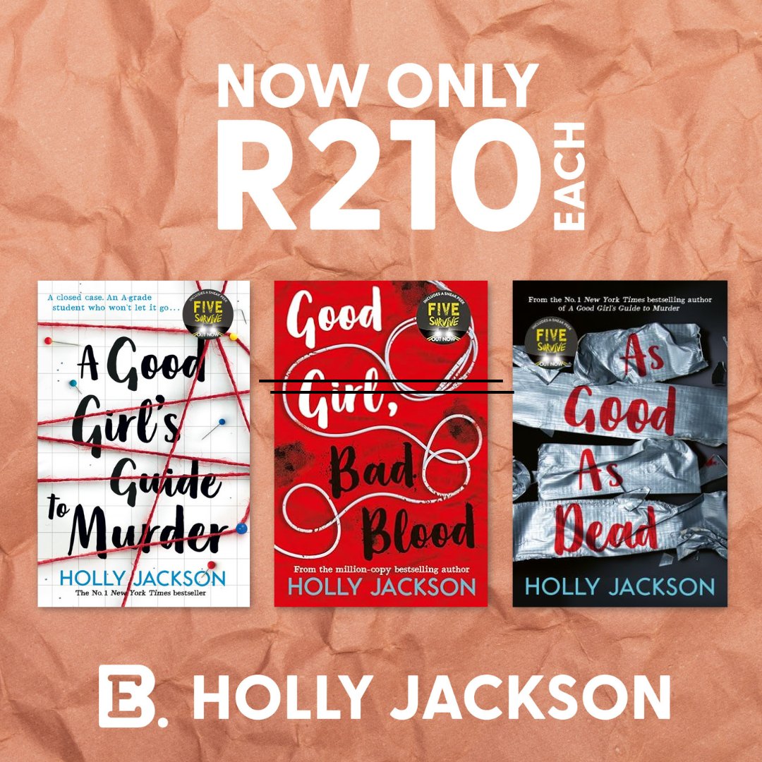 🕵️‍♀️ Can you solve the case of a fiendishly-plotted YA mystery thriller series? Now only R210 each! Offer valid 1 - 30 April. While stocks last. @JonathanBallPub 📌 ow.ly/ZfSL50R7fXn