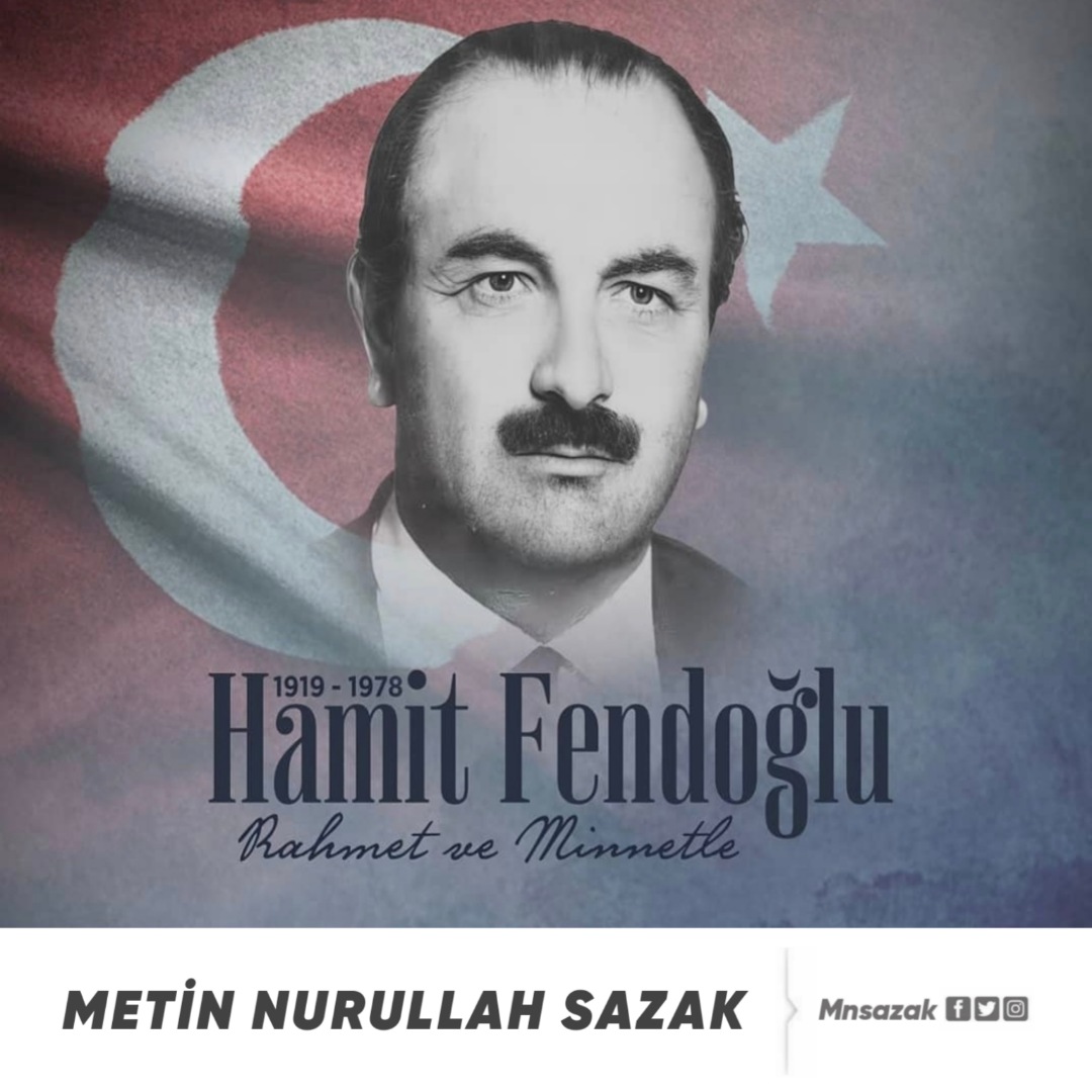 17 Nisan 1978 tarihinde Malatya Belediye Başkanı iken uğradığı hain saldırı sonucu şehit edilen Belediye Başkanı Hamit FENDOĞLU'nu rahmetle anıyorum. Ruhu şad olsun.