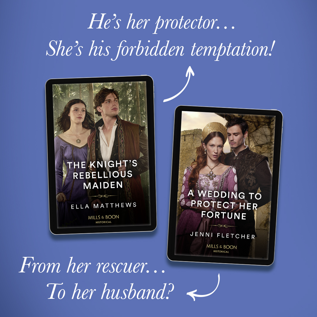 We are IN LOVE with these gorgeous covers! Would you like to step back in time with books set in the Medieval and Viking eras? The Knight's Rebellious Maiden by @ellamattauthor and A Wedding to Protect Her Fortune by @JenniAuthor are out now 😍➡️ ow.ly/I0C150RgbrP