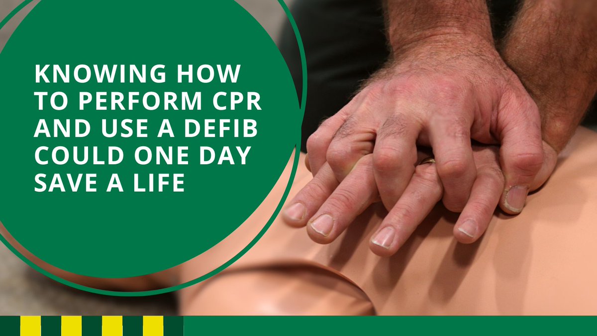 A cardiac arrest is when someone’s heart suddenly stops beating, and their breathing is abnormal or has stopped. Knowing how to perform #CPR and use a #defib could one day save a life. 👉 Learn or refresh your skills today: bit.ly/46LqLhp