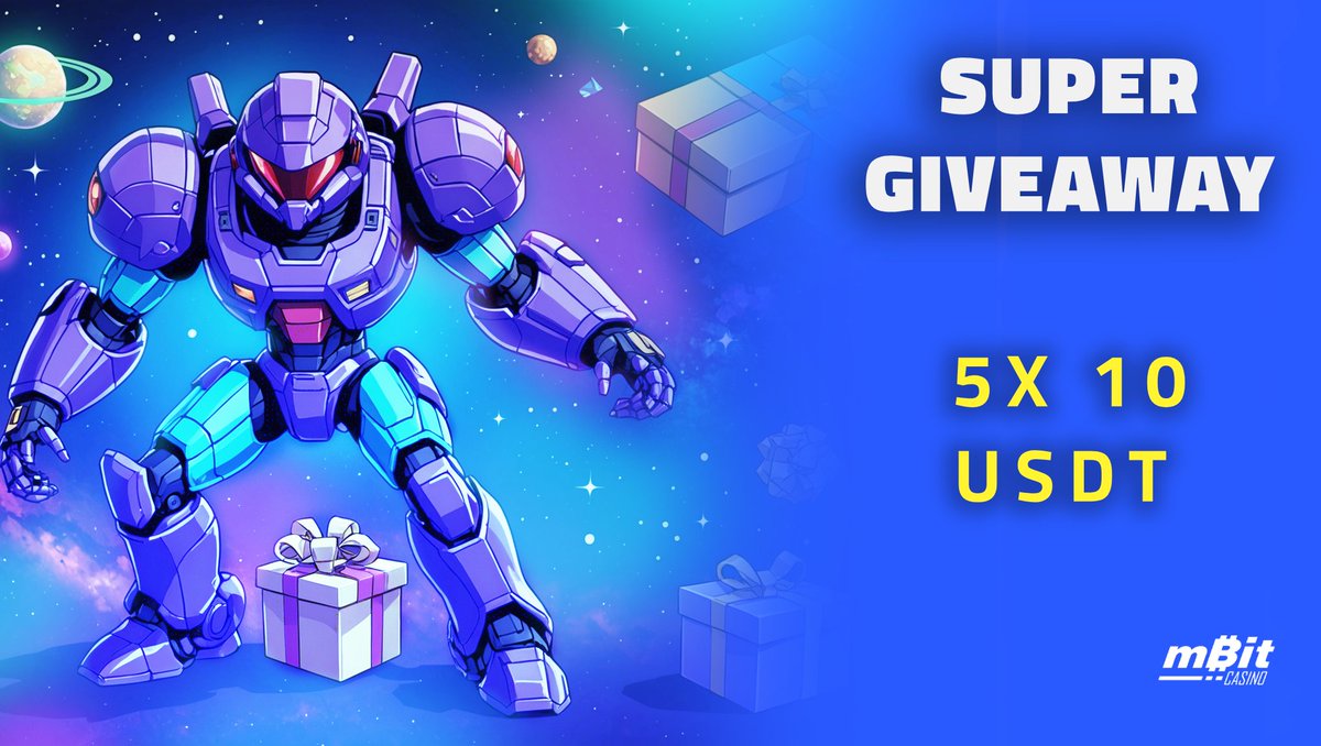 mBitCasino's tweet photo. Ready for a galactic #Giveaway celebrating the #SuperMetroid Week? 🤖 🌌

👉 Follow @mBitCasino
💬 Retweet this post

🎉 5 winners will each seize 10 USDT to fuel their gaming mission at mBit
⏰ Ends on Apr 19
🔞+ https://t.co/PaHK0EQugs
