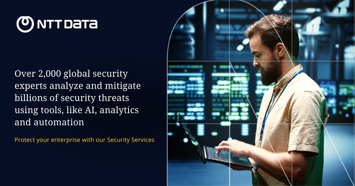 Explore next-generation managed security solutions including Professional #SecurityServices, #ManagedDetection and response, #ZeroTrustSolutions and an advanced security operations center. 🛡️🚀​

Know more: bit.ly/3ufwC0y 

#NTTIndia #DataSecurity