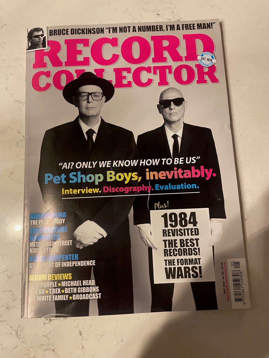 For the new @RecCollMag, I spent an afternoon with Pet Shop Boys. Topics included: (i) the song they had rejected by Bananarama; (ii) the fact that they almost asked Jimmy Somerville to be their singer; and (iii) George Michael trolling them with their own music at the Olympics.