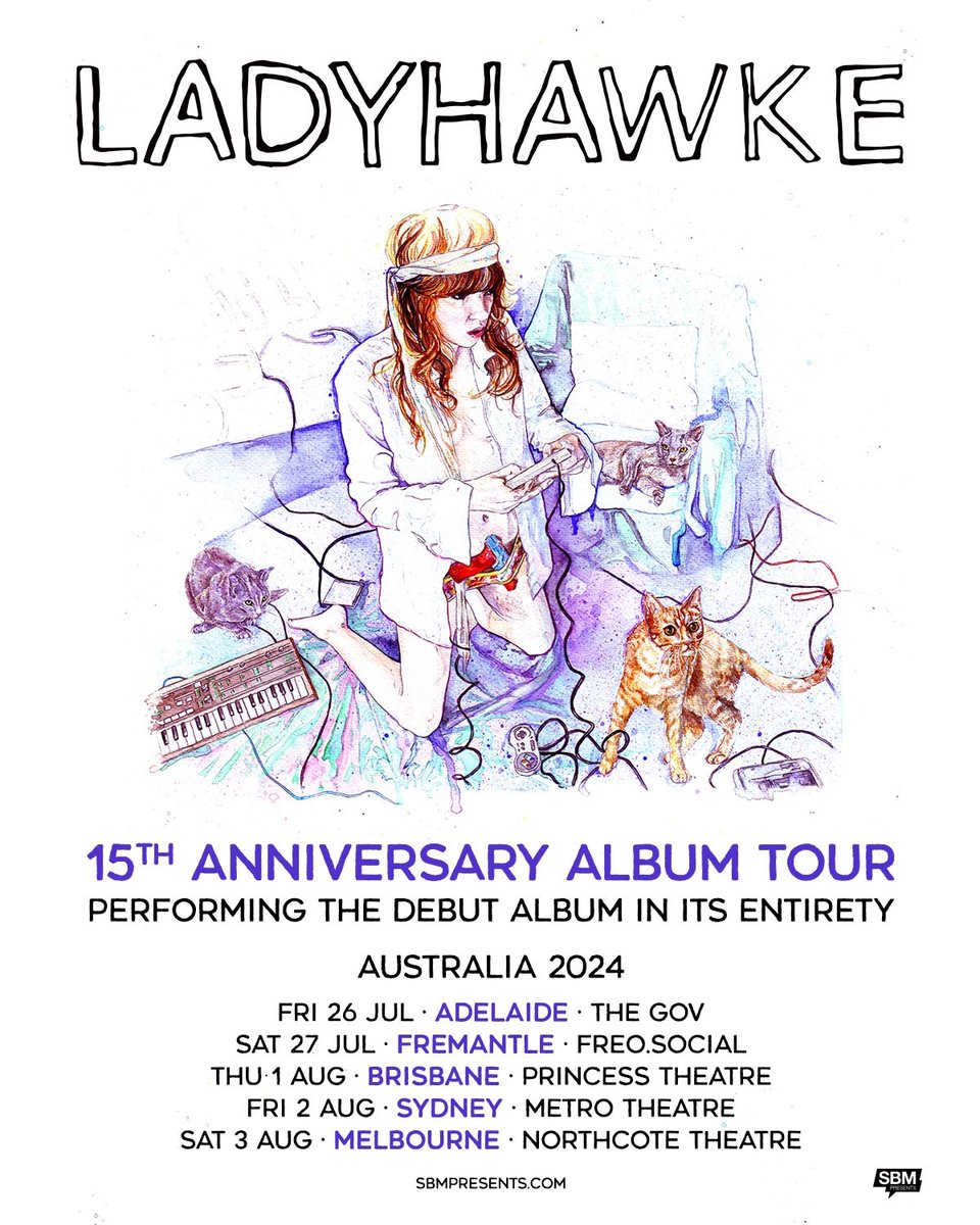 .@ladyhawkeforyou @sbm_presents Looking forward to this one! Ladyhawke has announced Australian tour dates. Pre-sale and tickets through SBM Presents... hifiway.live/2024/04/17/lad…
