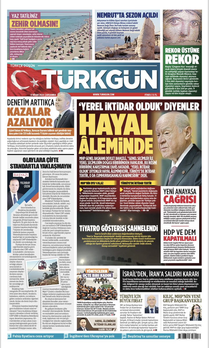 #Türkgün #turkgungazetesi